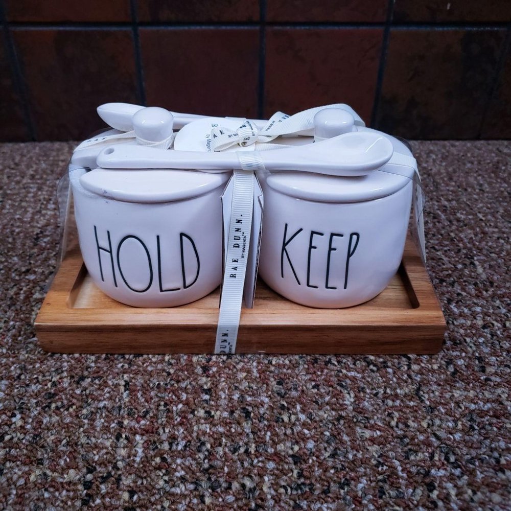 HOLD & KEEP Ceramic Containers, RAE DUNN